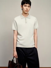 Men's Soft Knit Pullover Polo Shirt